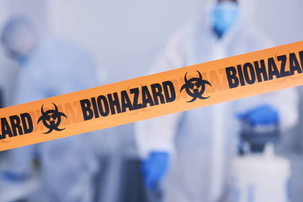 Professional Biohazard Cleanup technician working in Clinton, IA